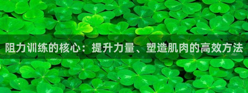 k1体育官方正版app集团官网首页网址：阻力训练的核